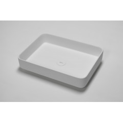 Раковина накладная ABBER Stein AS2629 белая матовая