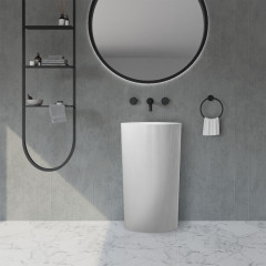 Раковина отдельностоящая ABBER Stein AS2501-H белая матовая