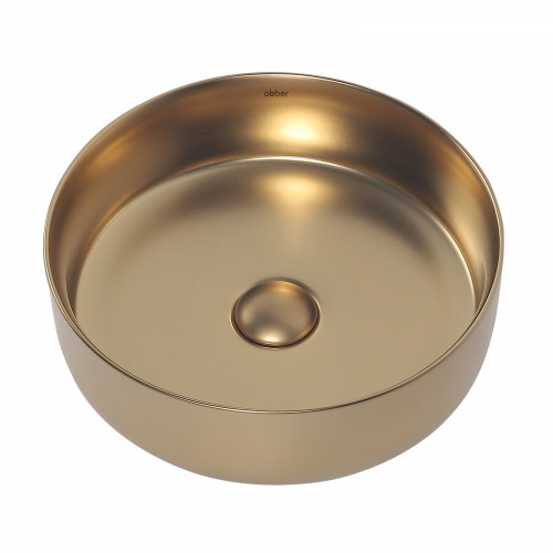 Раковина накладная ABBER Bequem AC2108MMG золото матовое