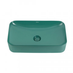 Раковина накладная ABBER Rechteck AC2204MBG зеленая матовая