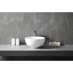 Раковина накладная ABBER Stein AS2617 белая матовая