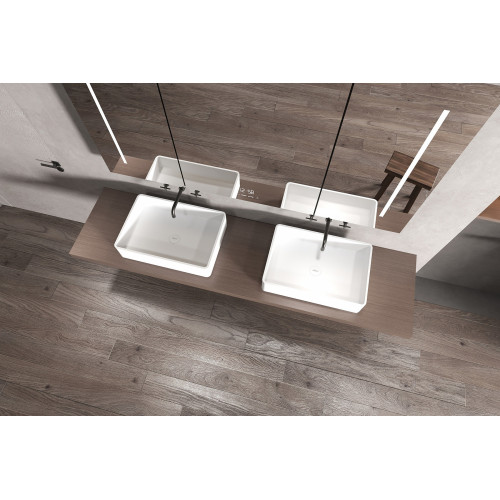 Раковина накладная ABBER Stein AS2634 белая матовая