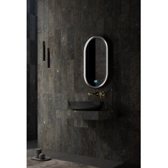 Раковина накладная карбоновая ABBER Karbon AK2041 черная