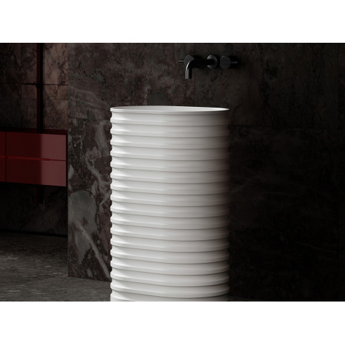 Раковина отдельностоящая ABBER Stein AS2550 белая матовая