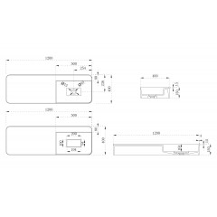 Раковина подвесная ABBER Stein AS2627-1.2 белая матовая
