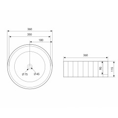 Раковина накладная ABBER Bequem AC2111 белая