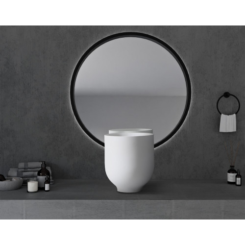 Раковина накладная ABBER Stein AS2618 белая матовая