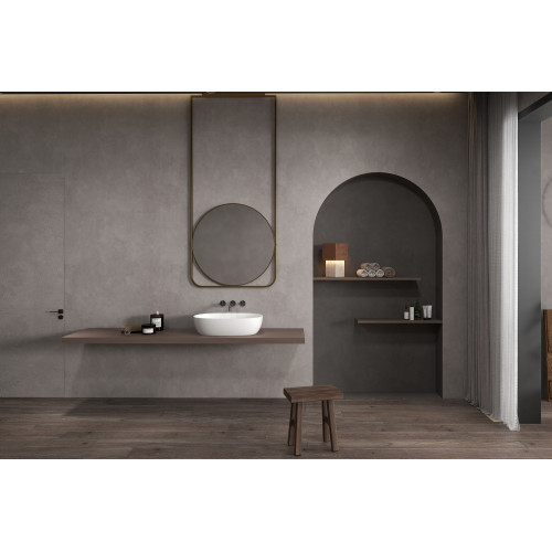 Раковина накладная ABBER Stein AS2633 белая матовая