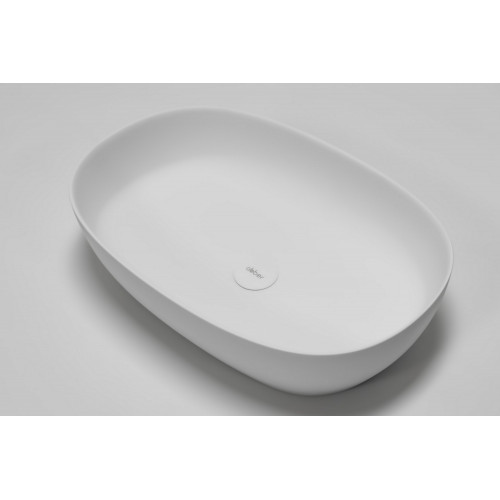 Раковина накладная ABBER Stein AS2633 белая матовая