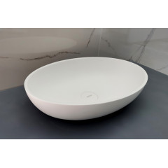 Раковина накладная ABBER Stein AS2635 белая матовая