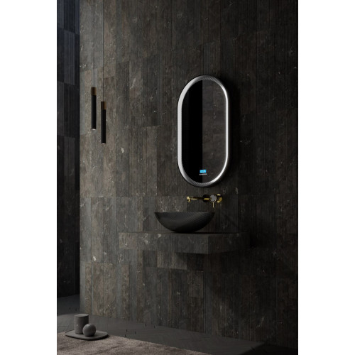 Раковина накладная карбоновая ABBER Karbon AK2042 черная