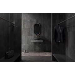 Раковина накладная карбоновая ABBER Karbon AK2042 черная