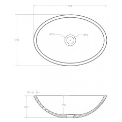 Раковина накладная карбоновая ABBER Karbon AK2042 черная