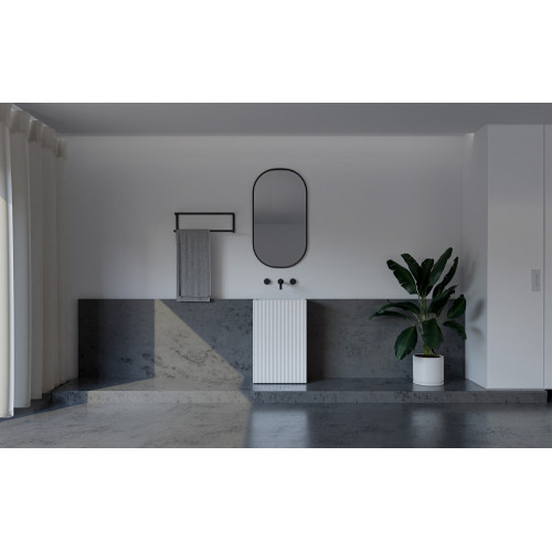 Раковина отдельностоящая ABBER Stein AS2503-H белая матовая