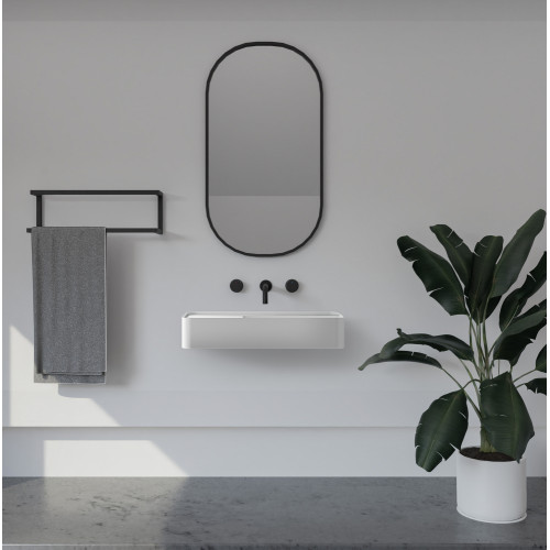 Раковина подвесная ABBER Stein AS2627-1.2 белая матовая