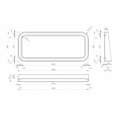 Зеркало для ванной ABBER Kristall AT6702Rubin с подсветкой