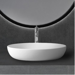 Раковина накладная ABBER Stein AS2619 белая матовая