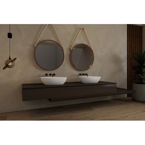 Раковина накладная ABBER Stein AS2636 белая матовая