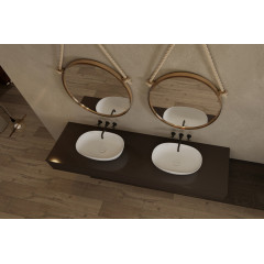 Раковина накладная ABBER Stein AS2636 белая матовая