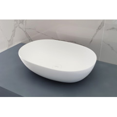 Раковина накладная ABBER Stein AS2636 белая матовая