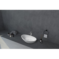 Раковина накладная ABBER Stein AS2610 белая матовая