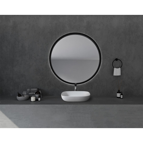 Раковина накладная ABBER Stein AS2620 белая матовая