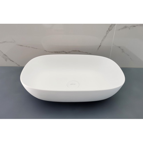 Раковина накладная ABBER Stein AS2637 белая матовая