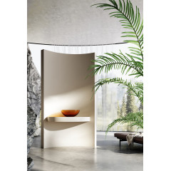 Раковина накладная прозрачная ABBER Kristall AT2806Opal коричневая