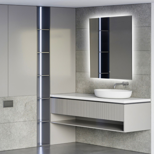 Зеркало ABBER See AG6103S-0.6 с подсветкой, сенсорный выключатель, диммер