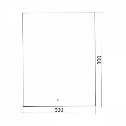 Зеркало ABBER See AG6103S-0.6 с подсветкой, сенсорный выключатель, диммер