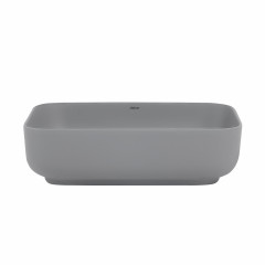 Раковина накладная ABBER Rechteck AC2202MG серая матовая