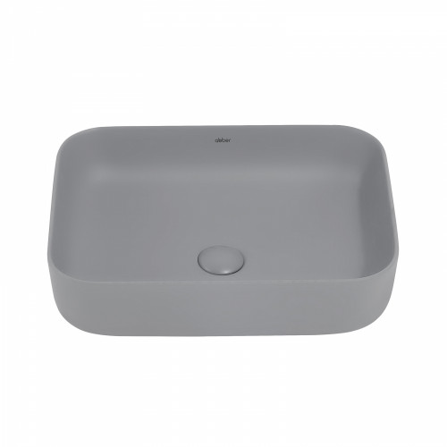 Раковина накладная ABBER Rechteck AC2202MG серая матовая