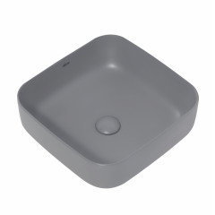 Раковина накладная ABBER Rechteck AC2211MG серая матовая