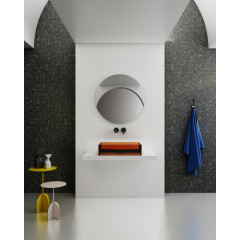 Раковина накладная прозрачная ABBER Kristall AT2803Opal коричневая