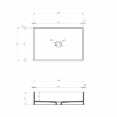 Раковина накладная прозрачная ABBER Kristall AT2803Opal коричневая