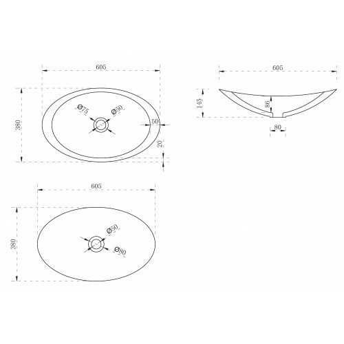 Раковина накладная прозрачная ABBER Kristall AT2808Emerald зеленая