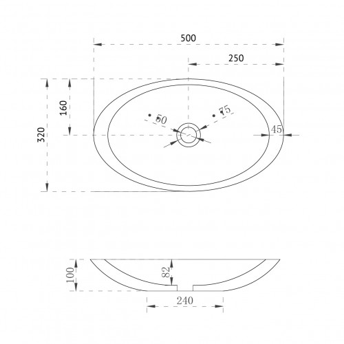 Раковина накладная прозрачная ABBER Kristall AT2810Topas оранжевая