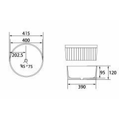 Раковина накладная ABBER Bequem AC2114 белая