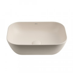 Раковина накладная ABBER Rechteck AC2200MBE светло-бежевая матовая