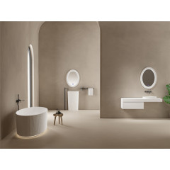 Раковина накладная ABBER Stein AS2603 белая матовая