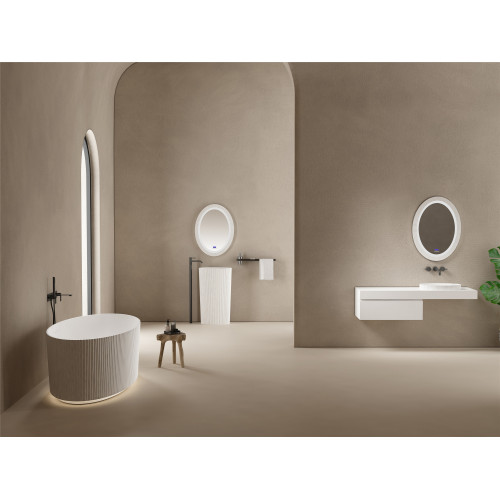 Раковина накладная ABBER Stein AS2603 белая матовая