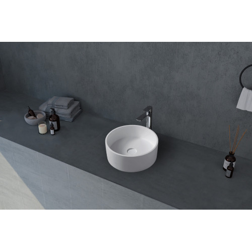 Раковина накладная ABBER Stein AS2612 белая матовая