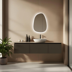 Зеркало ABBER Teil AG6501S с подсветкой, бесконтактный выключатель, диммер