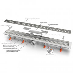 Душевой лоток Veconi Klasik N 950KN