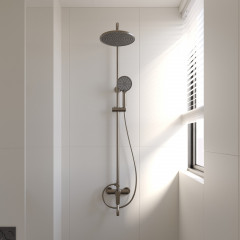 Душевая стойка TURI, графит брашинг