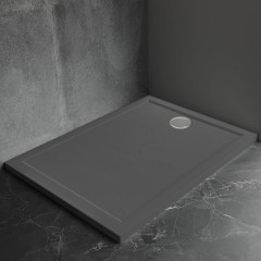 Душевой поддон Veconi Pietra AG, 1200x900x30, искусственный камень, антрацитово-серый