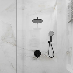 Встраиваемая душевая система LICATA, Чёрный матовый