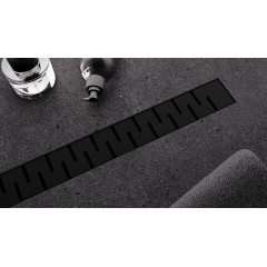 Душевой лоток Veconi Stesso Line Black 500