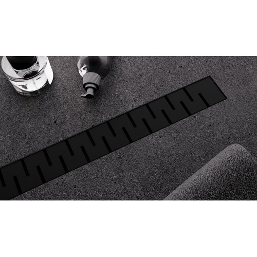 Душевой лоток Veconi Stesso Line Black 500