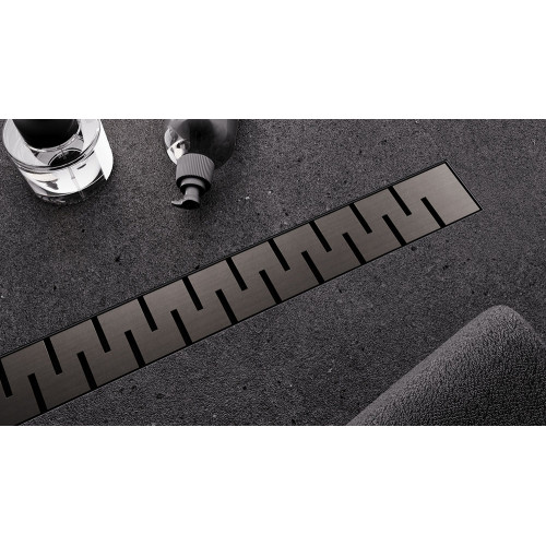 Душевой лоток Veconi Stesso Line Graphite 400